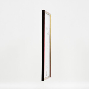 Effect wooden frame profile 23 red 10x10 cm Anti-reflective glass