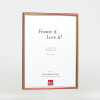 Effect wooden frame profile 23 red 10x10 cm Anti-reflective glass