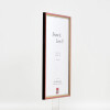 Effect wooden frame profile 23 red 10x10 cm Anti-reflective glass