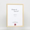 Effect solid wood frame Profile 25 yellow 10x10 cm Clear glass