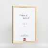 Effect solid wood frame Profile 25 yellow 10x10 cm Clear glass