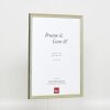 Effect solid wood frame Profile 25 green 10x10 cm Clear glass