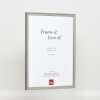 Effect solid wood frame Profile 25 grey 10x10 cm Clear glass