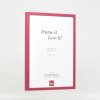 Effect wooden frame profile 35 red 10x10 cm anti-reflective glass