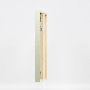 Effect wooden frame Profile 35 green 10x10 cm anti-reflective glass