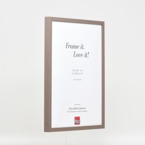 Effect wooden frame profile 35 brown 10x10 cm anti-reflex glass