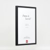 Effect wooden frame profile 35 black 10x10 cm anti-reflective glass