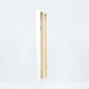 Effect wooden frame Profile 35 white 10x10 cm anti-reflective glass