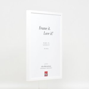 Effect wooden frame Profile 35 white 10x10 cm anti-reflective glass