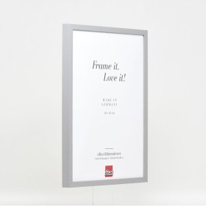 Effect wooden frame profile 35 light grey 10x10 cm anti-reflective glass