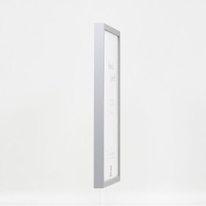 Effect wooden frame profile 35 light grey 10x10 cm anti-reflective glass