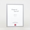 Effect wooden frame profile 35 light grey 10x10 cm anti-reflective glass