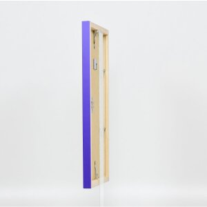 Wooden frame Top Cube 10x10 cm purple Anti-reflective glass