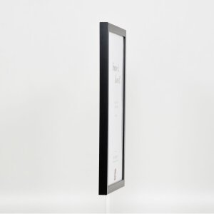 Wooden frame Top Cube 10x10 cm black Anti-reflective glass