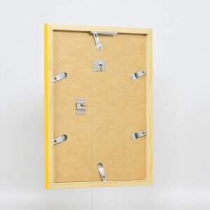 Wooden frame Top Cube 10x10 cm yellow Anti-reflective glass