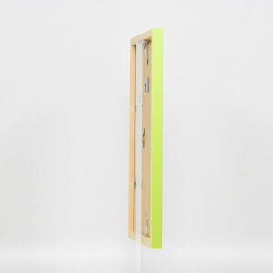 Wooden frame Top Cube 10x10 cm green Anti-reflective glass