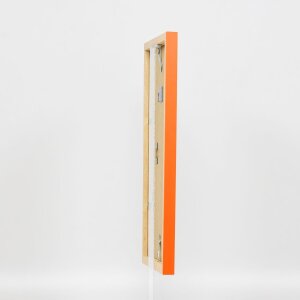 Wooden frame Top Cube 10x10 cm orange Anti-reflective glass