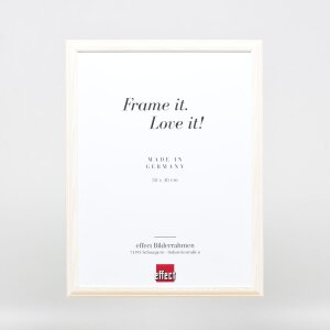 Effect Wooden Frame Profile 32 white 10x10 cm Normal Glass