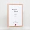 Effect wooden frame profile 32 light brown 10x10 cm normal glass