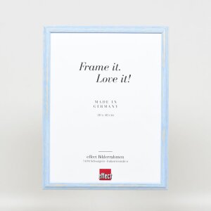 Effect Wooden Frame Profile 32 blue 10x10 cm Normal Glass