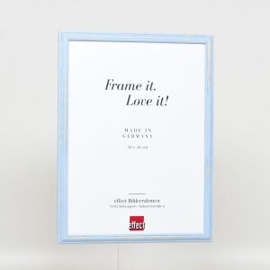 Effect Wooden Frame Profile 32 blue 10x10 cm Normal Glass