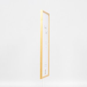 Effect solid wood frame profile 20 white 10x10 cm museum glass