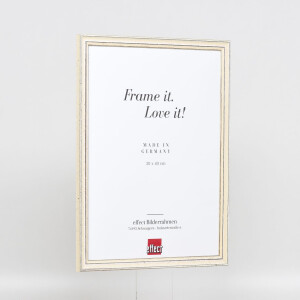 Effect Wooden Frame Profile 38 white 10x10 cm Normal Glass