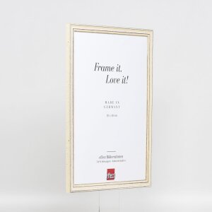 Effect Wooden Frame Profile 38 white 10x10 cm Normal Glass