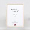 Effect Wooden Frame Profile 38 white 10x10 cm Normal Glass