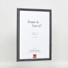 Effect Wooden Frame Profile 38 grey 10x10 cm Normal Glass