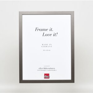 Wooden frame Top Cube 10x10 cm platinum normal glass