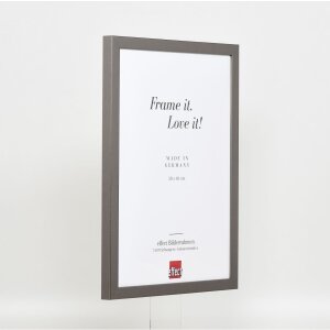 Wooden frame Top Cube 10x10 cm platinum normal glass