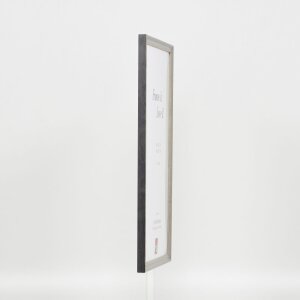 Effect solid wood frame Profile 25 grey 10x10 cm Anti-reflective glass