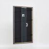 Effect solid wood frame Profile 25 grey 10x10 cm Anti-reflective glass