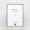 Effect solid wood frame Profile 25 grey 10x10 cm Anti-reflective glass