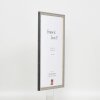 Effect solid wood frame Profile 25 grey 10x10 cm Anti-reflective glass