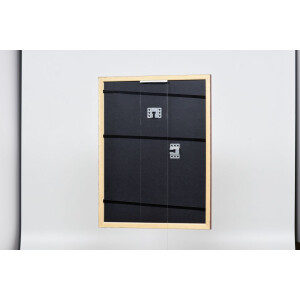 Effect wooden frame profile 38 brown 10x10 cm anti-reflex glass