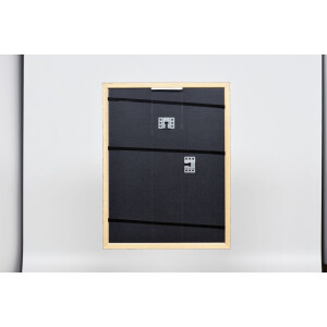 Effect wooden frame profile 38 brown 10x10 cm anti-reflex glass