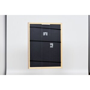 Effect wooden frame profile 38 brown 10x10 cm anti-reflex glass