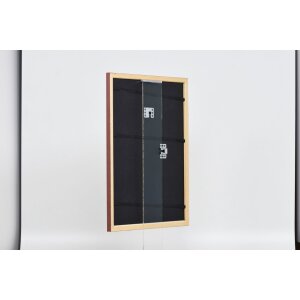 Effect wooden frame profile 38 brown 10x10 cm anti-reflex glass