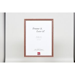 Effect wooden frame profile 38 brown 10x10 cm anti-reflex glass