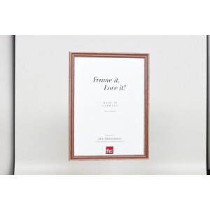 Effect wooden frame profile 38 brown 10x10 cm anti-reflex glass