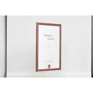 Effect wooden frame profile 38 brown 10x10 cm anti-reflex glass