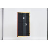 Effect wooden frame profile 38 brown 10x10 cm anti-reflex glass