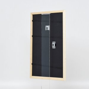 Effect wooden frame Profile 38 white 10x10 cm anti-reflective glass