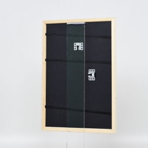 Effect wooden frame Profile 38 white 10x10 cm anti-reflective glass