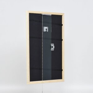 Effect wooden frame Profile 38 white 10x10 cm anti-reflective glass