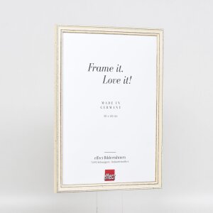 Effect wooden frame Profile 38 white 10x10 cm anti-reflective glass