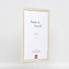 Effect wooden frame Profile 38 white 10x10 cm anti-reflective glass