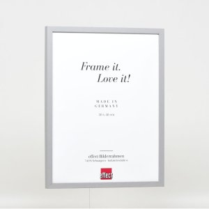 Effect wooden frame profile 35 light grey 10x10 cm acrylic glass